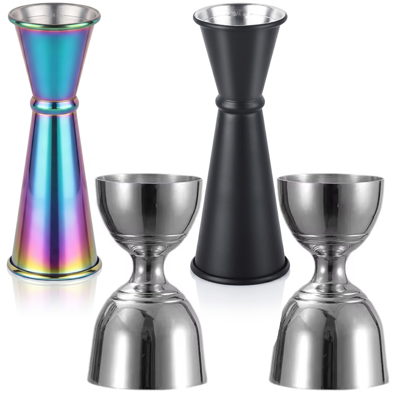 Spirit Measure Jigger - 30/60Ml Cangkir Ukur Koktail Baja Tahan