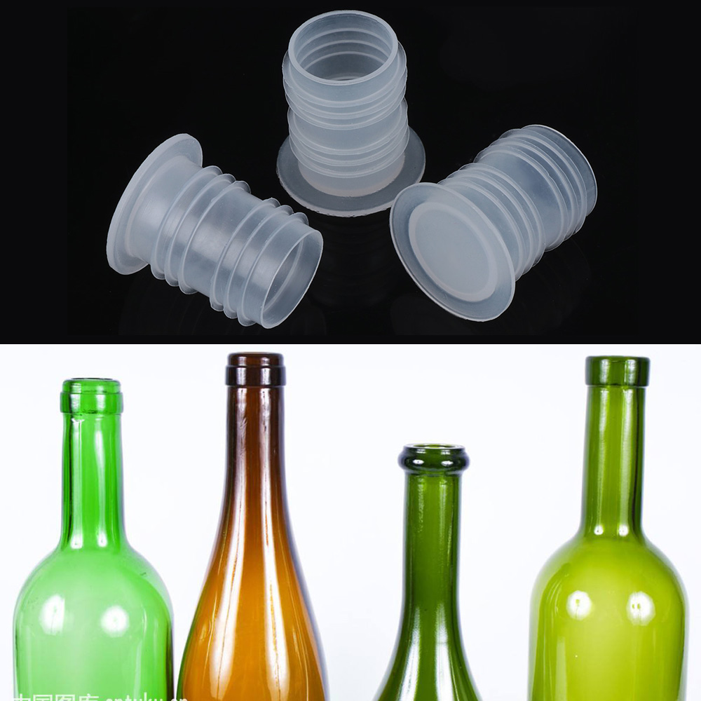 Bottle Stopper Set - 10 Buah/Set Baru Sumbat Anggur Plastik