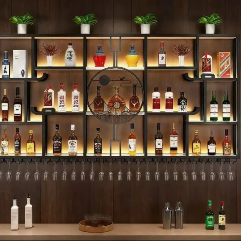 Wine & Beer Guayaquil - Rak Anggur Dinding dari Besi Tempa
