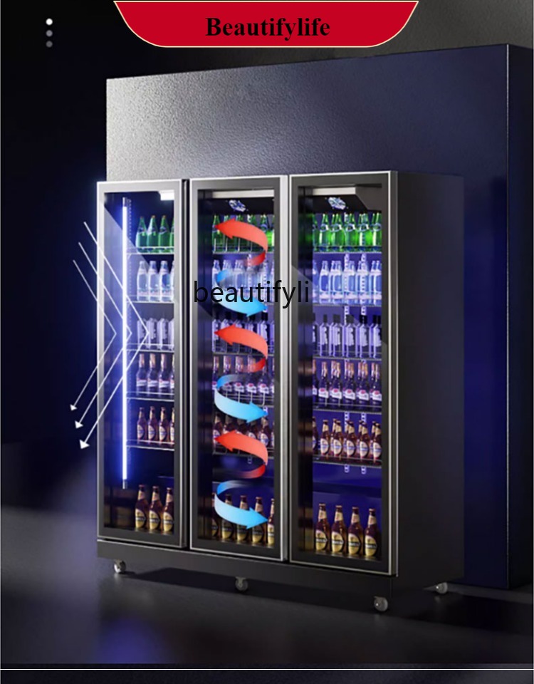 Wine Beer Supermarket - Lemari Pendingin Minuman Vertikal E132 untuk