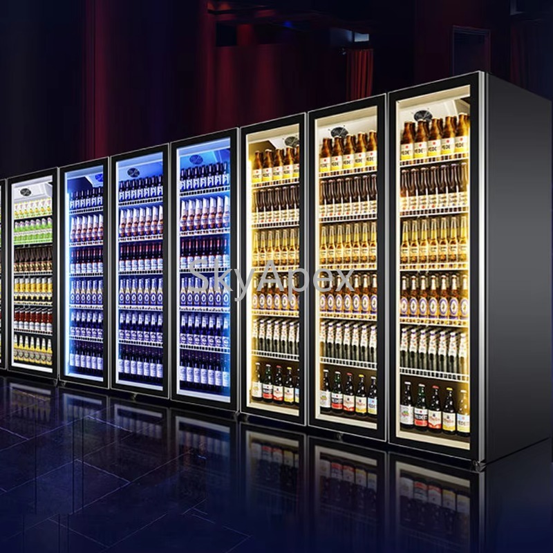 Wine Beer Supermarket - Lemari Pendingin Display Minuman Dingin Berdiri