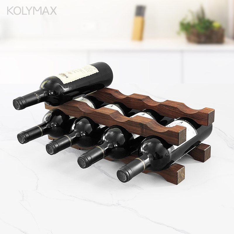 Wine Beer Rack - Rak Anggur Kayu Solid Multi Tingkat,