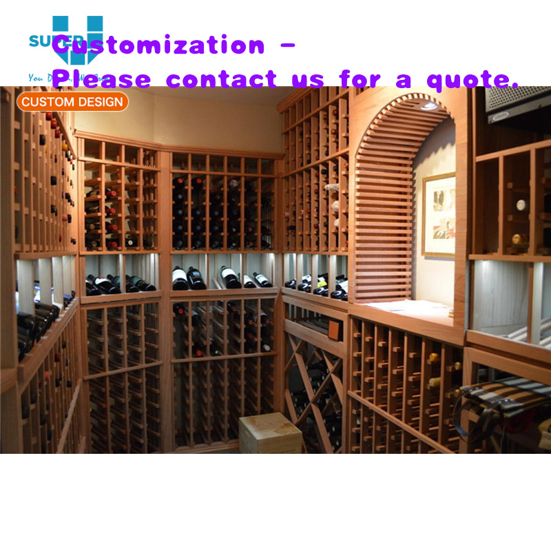 Wine Beer Rack - Rak Dinding Kayu Komersial Kustom untuk