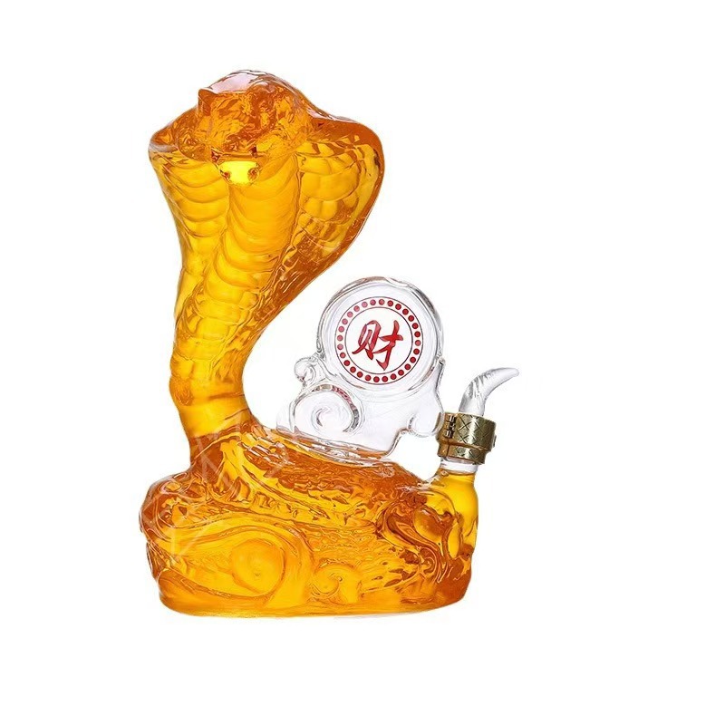 Bottle Stopper Set - Botol Wiski Bentuk Cobra, Botol Minuman