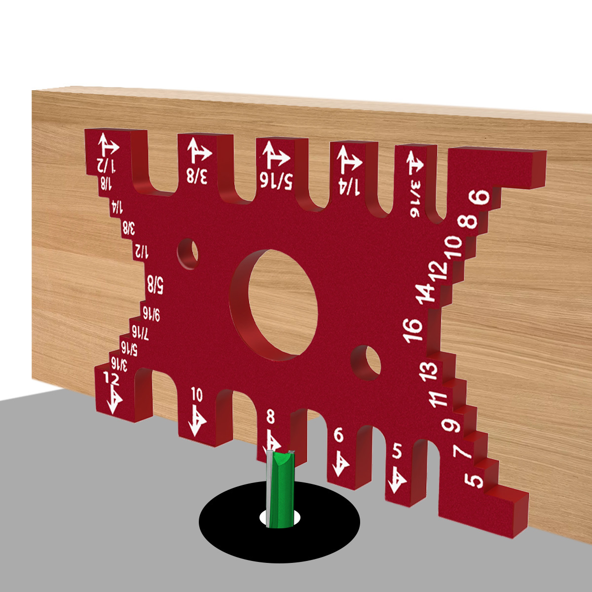 Spirit Measure Jigger - Pengukuran presisi metrik/inci Dovetail Jig -