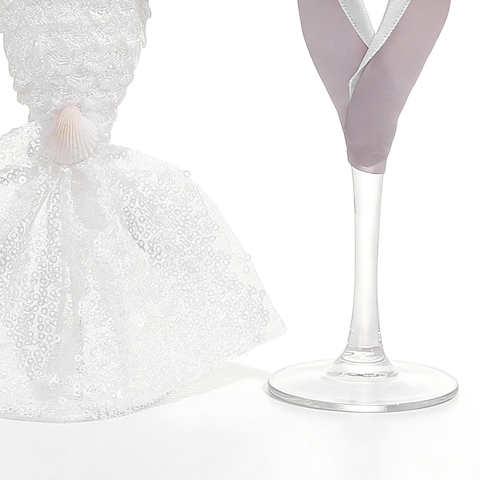 Champagne Flute Pair - Gelas Pengantin 1 Pasang Desain Pengantin