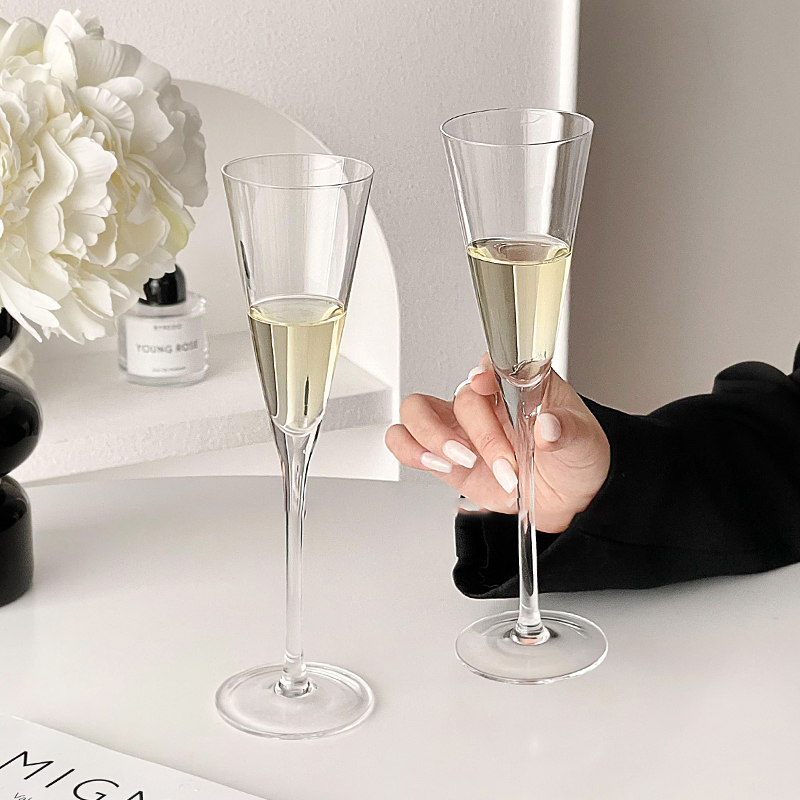 Champagne Flute Pair - Gelas Sampanye dan Gelas Anggur Romantis