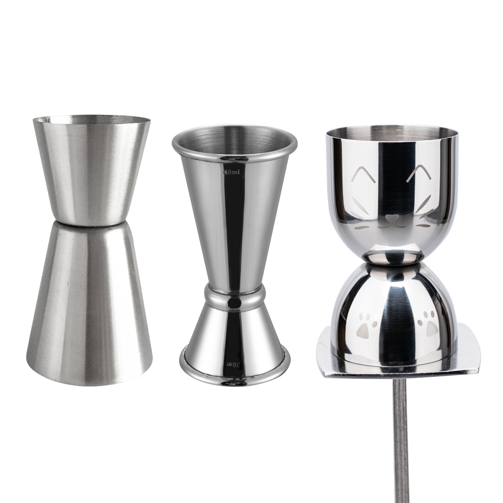 Spirit Measure Jigger - 20/40ml Gelas Ukur Koktail Baja Tahan