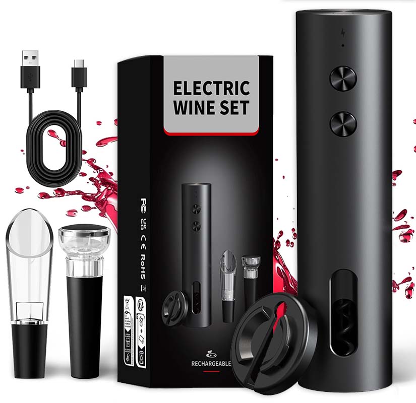 Set Pembuka Botol Anggur Elekt - Bottle Stopper Set ulasan dan harga