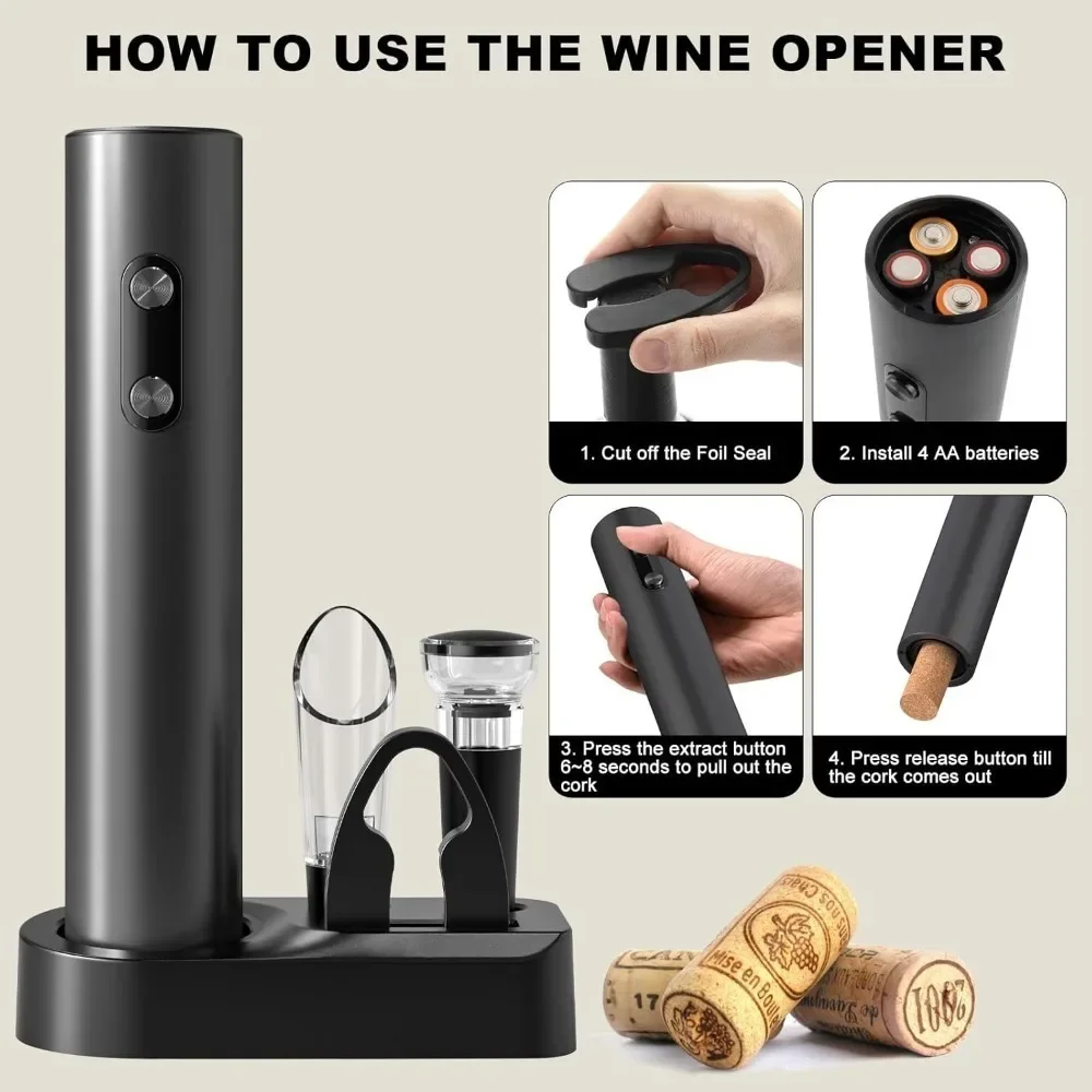 Set Pembuka Botol Anggur Elekt - Bottle Stopper Set ulasan dan harga