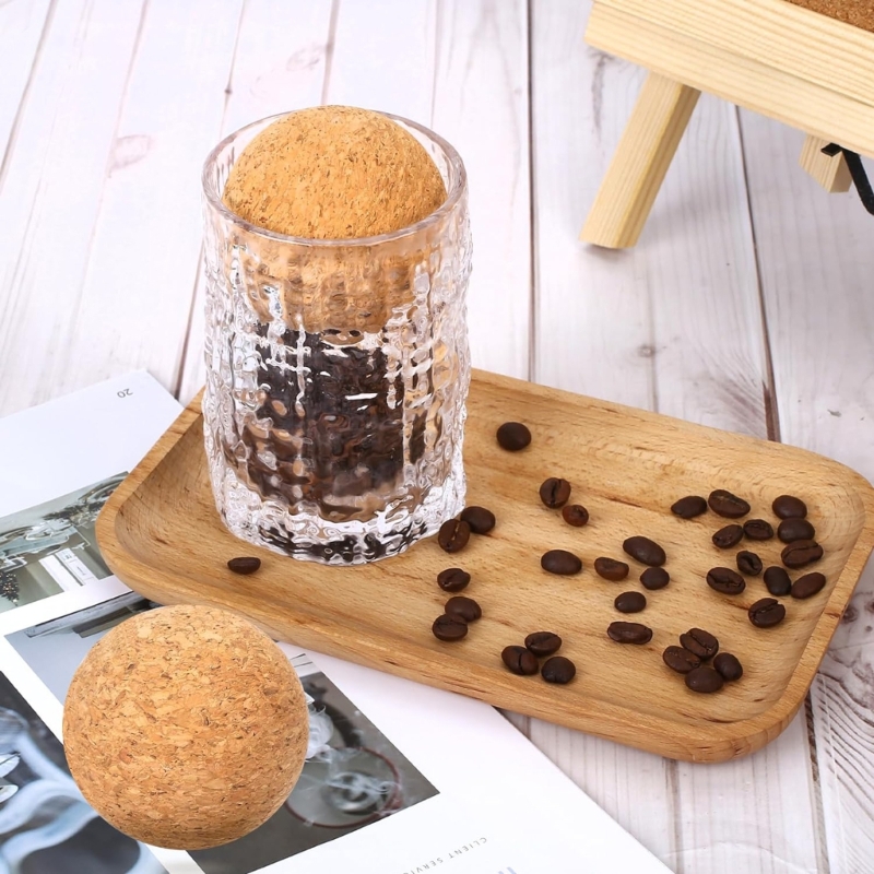 Set 2 Sumbat Bola Gabus Kayu 2 - Bottle Stopper Set ulasan dan harga