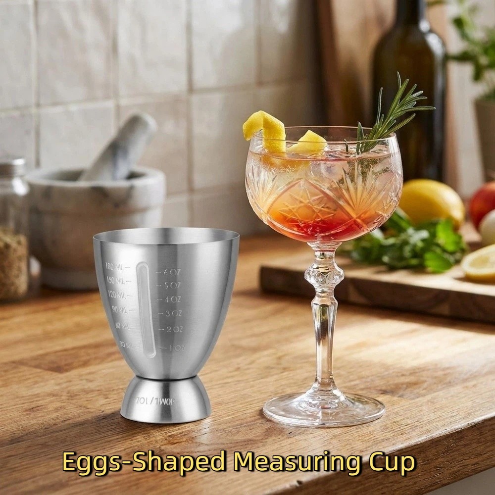 Cangkir Ukur Bentuk Telur 6 OZ - Spirit Measure Jigger ulasan dan harga
