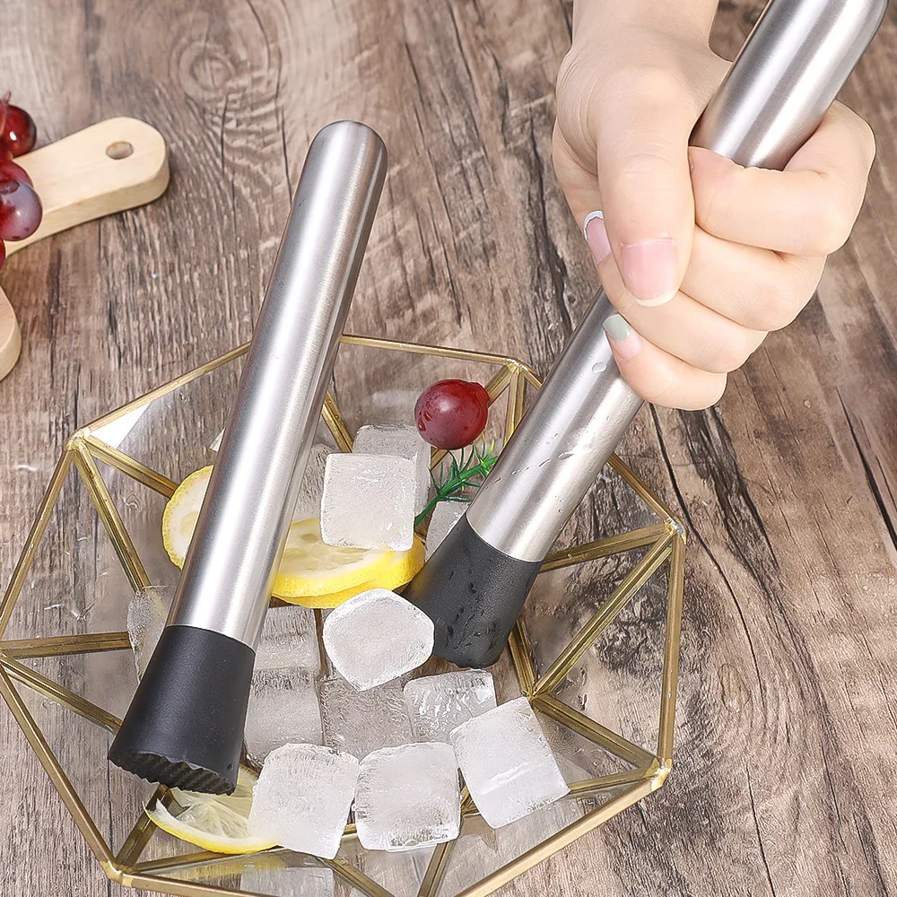 Tongkat Penghancur Es Stainles - Muddler Cocktail Bar ulasan dan harga