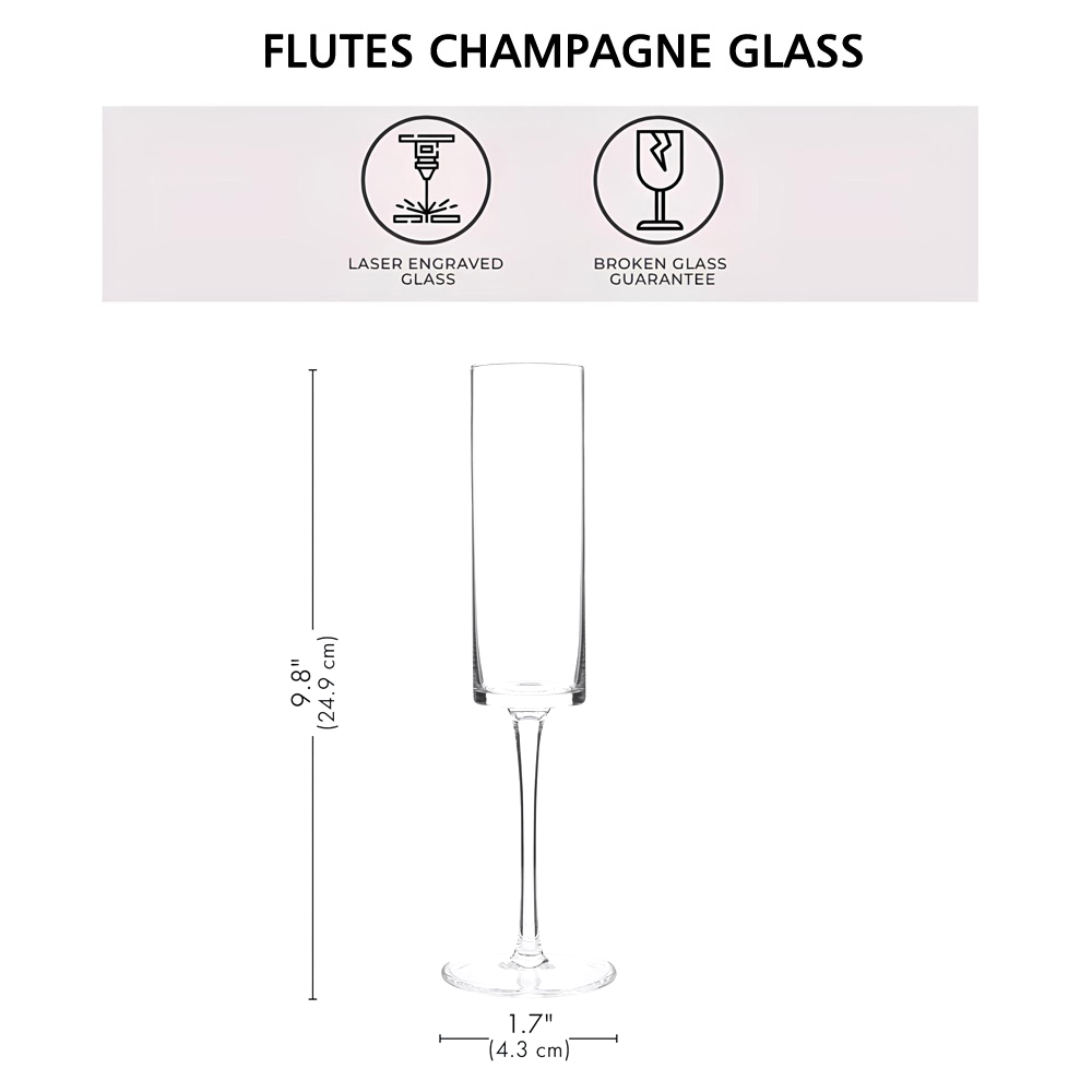 2 Buah Set Gelas Sampanye yang - Champagne Flute Pair ulasan dan harga
