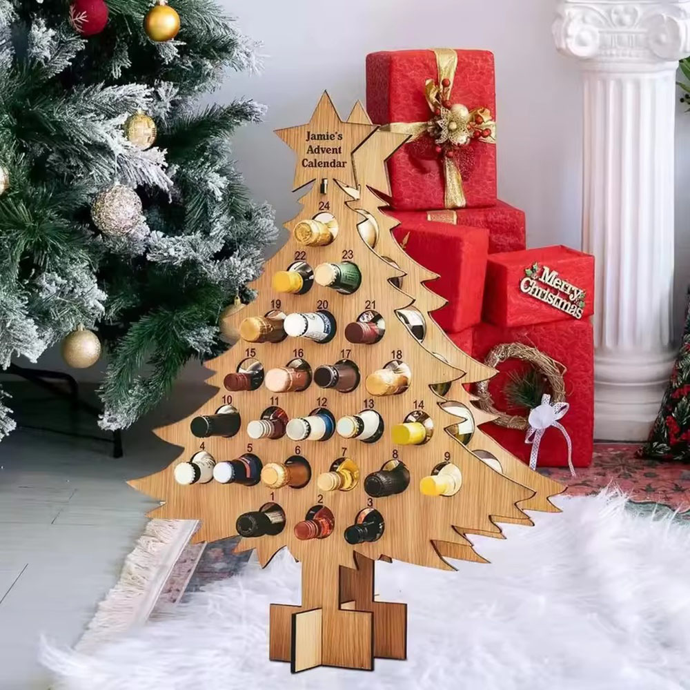 Rak Anggur Kayu Bentuk Pohon N - Wine Beer Rack ulasan dan harga