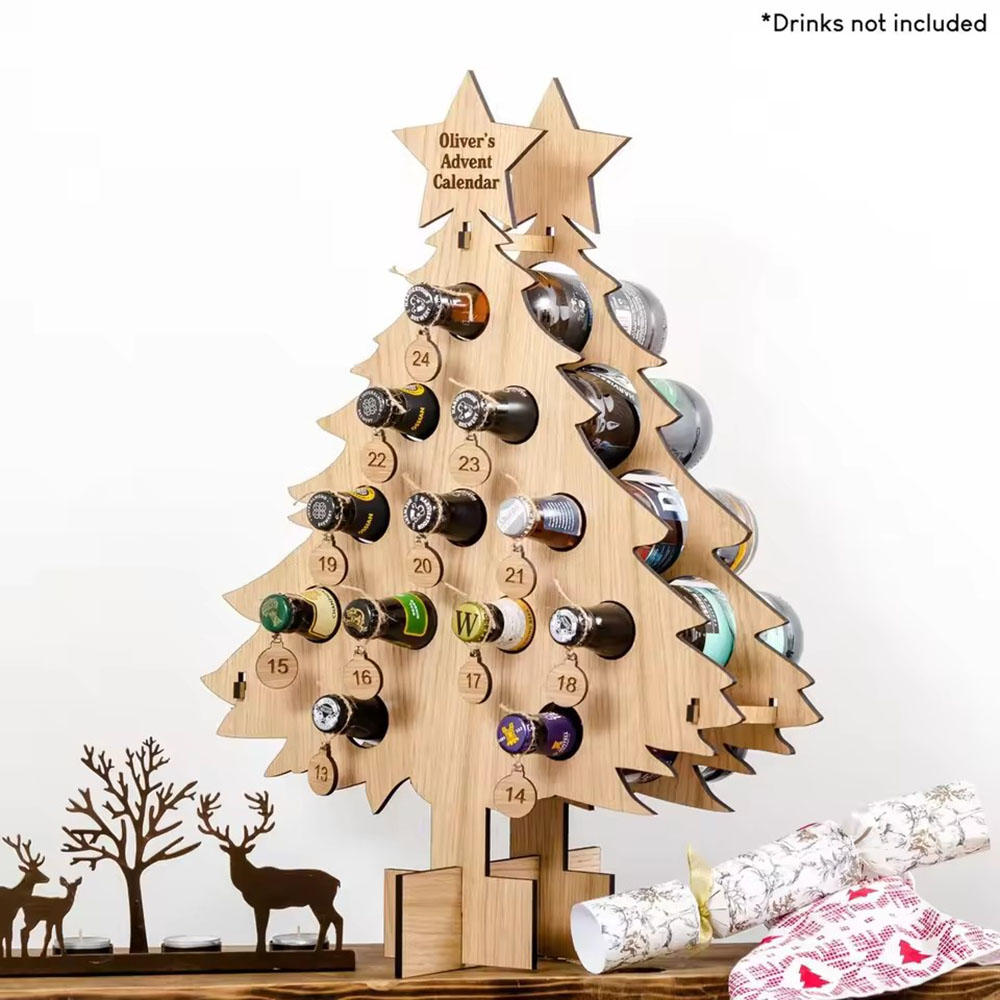 Rak Anggur Kayu Bentuk Pohon N - Wine Beer Rack ulasan dan harga
