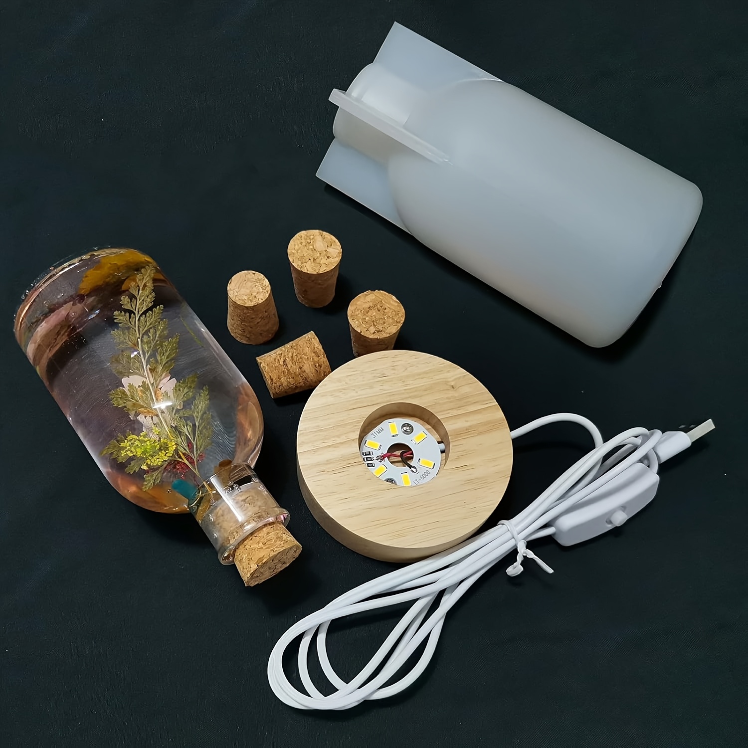 Set Cetakan Resin Lampu Botol  - Bottle Stopper Set ulasan dan harga
