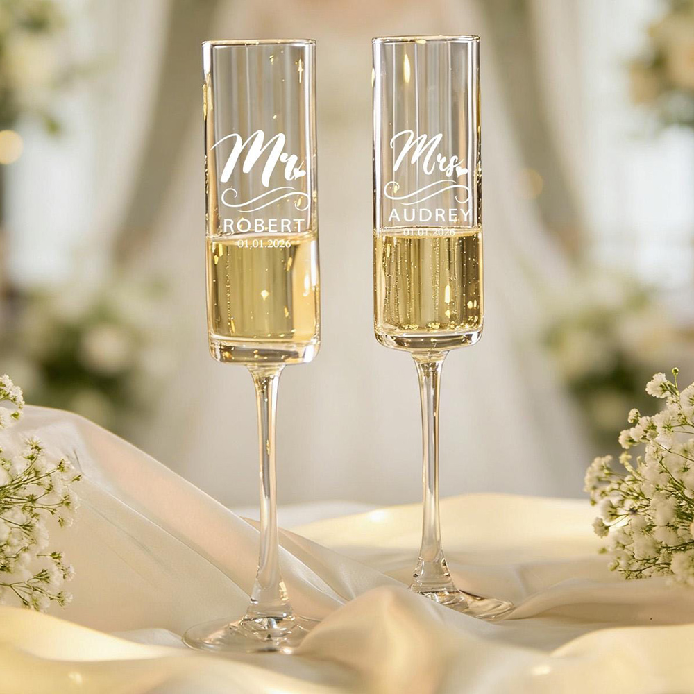 Gelas Anggur & Sampanye Pernik - Champagne Flute Pair ulasan dan harga