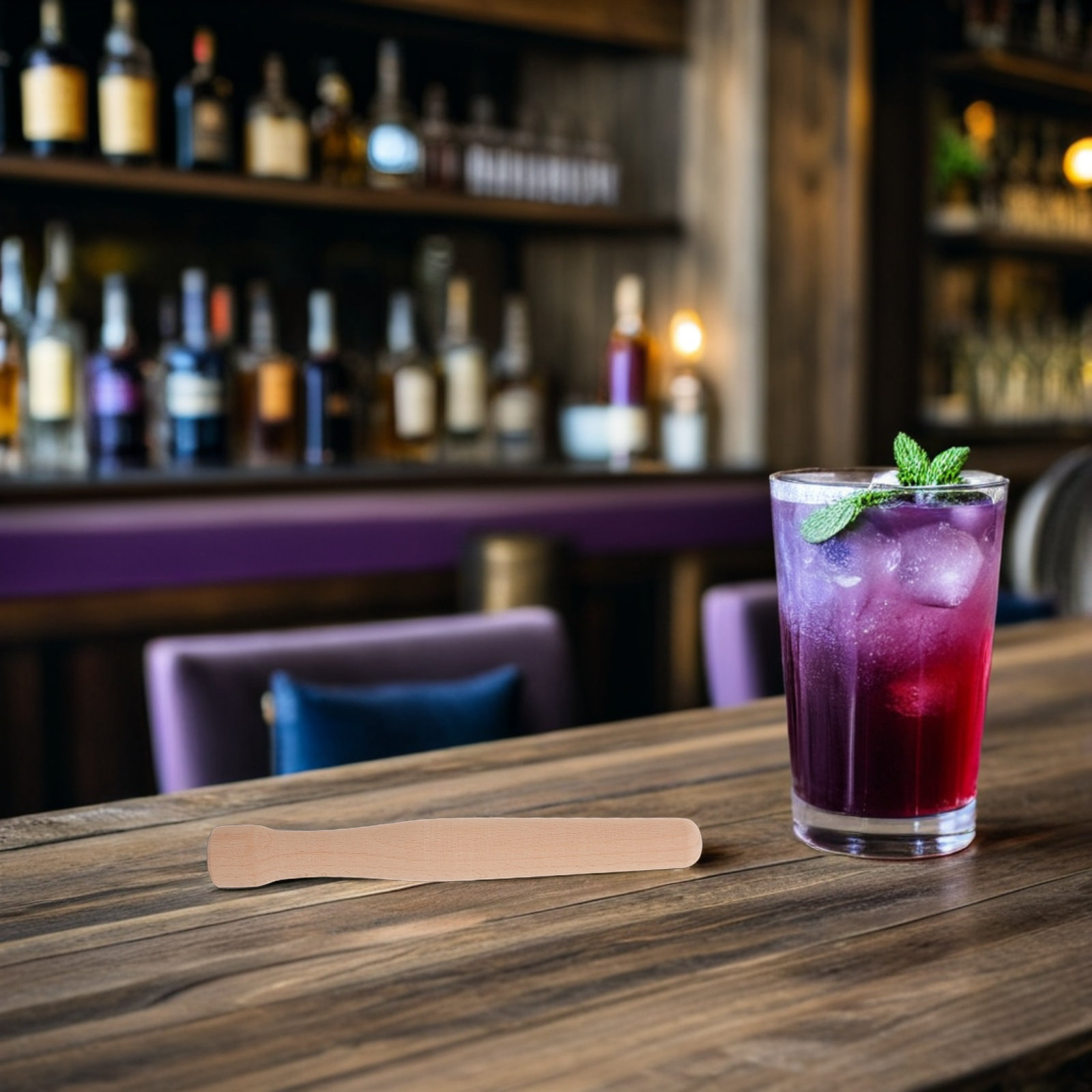 Penghancur Es Kayu Koktail, Al - Muddler Cocktail Bar ulasan dan harga