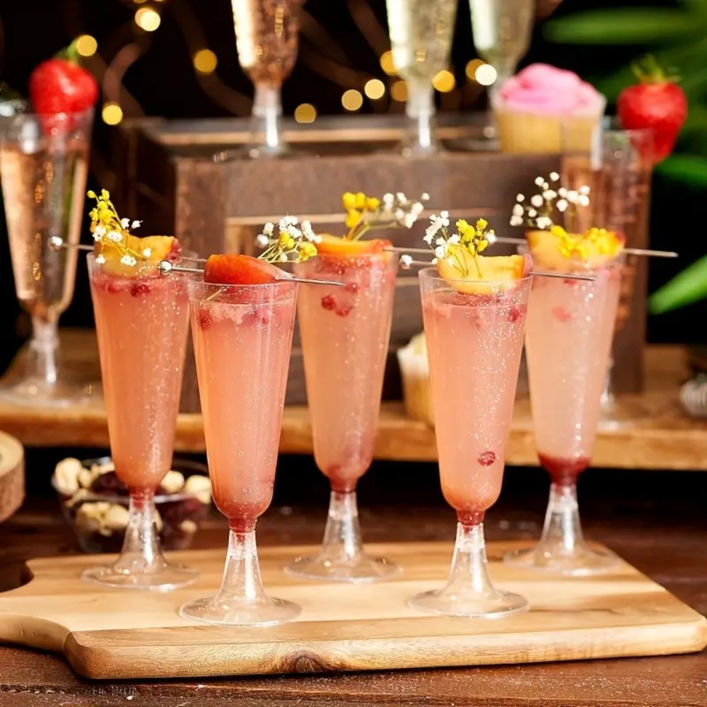 10 buah gelas sampanye plastik - Champagne Flute Pair ulasan dan harga