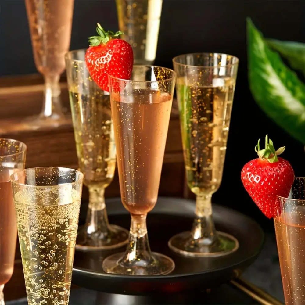 10 buah gelas sampanye plastik - Champagne Flute Pair ulasan dan harga