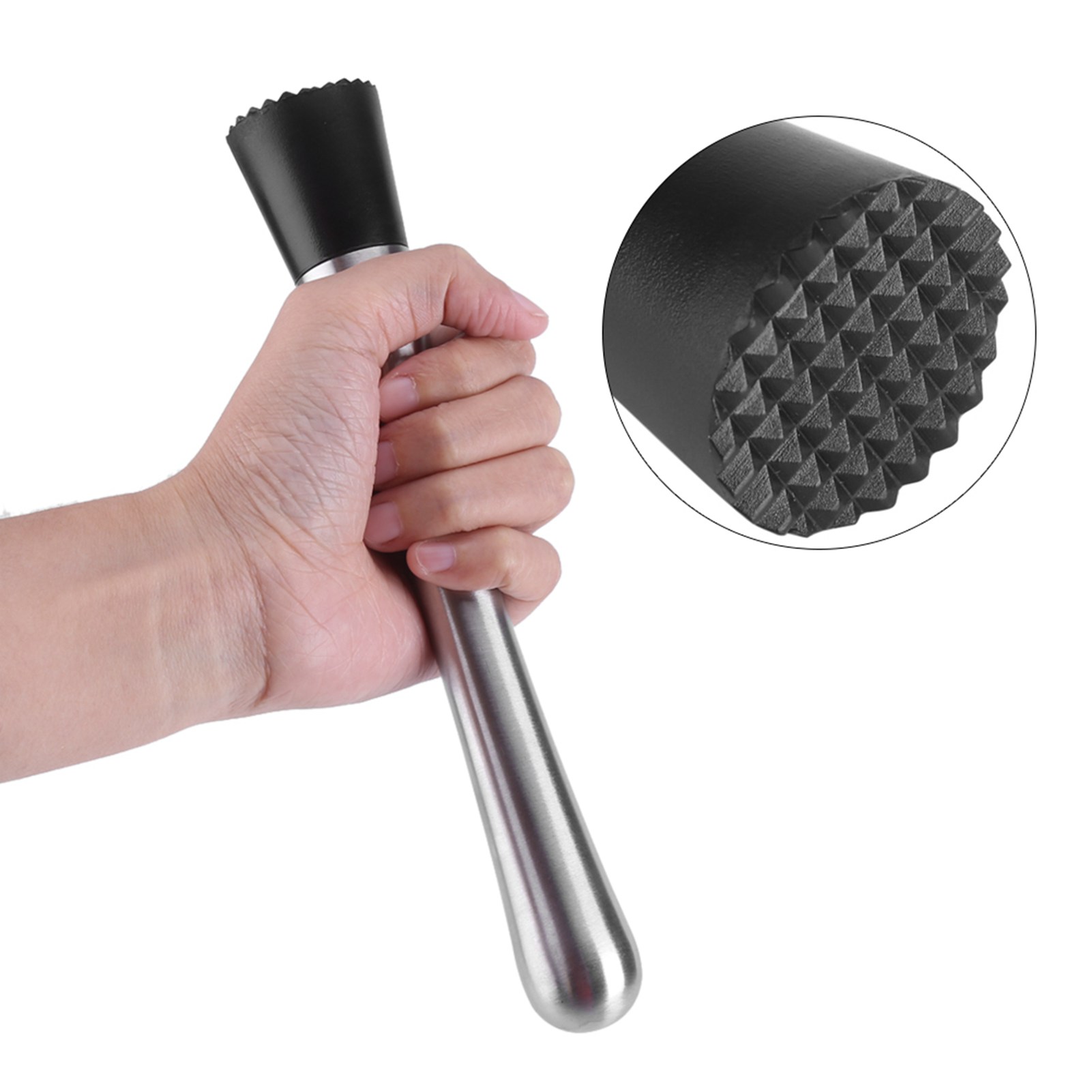 20cm panjang baja nirkarat Bar - Muddler Cocktail Bar ulasan dan harga