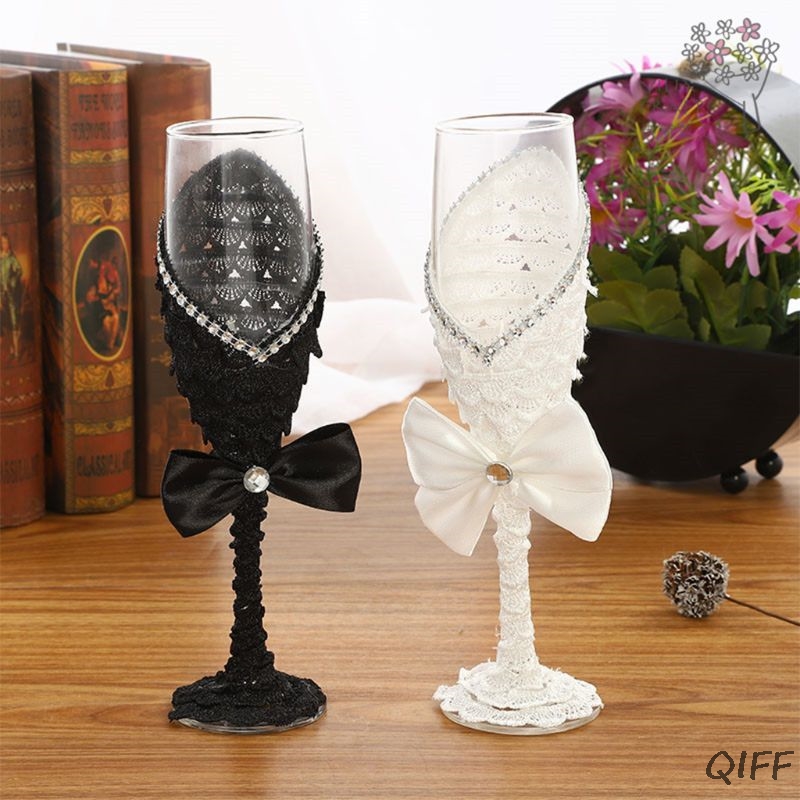 1 Pasang Gaun Pernikahan Buata - Champagne Flute Pair ulasan dan harga