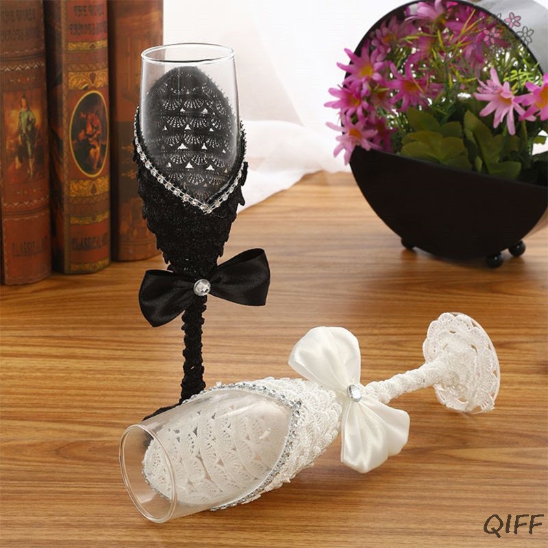 1 Pasang Gaun Pernikahan Buata - Champagne Flute Pair ulasan dan harga