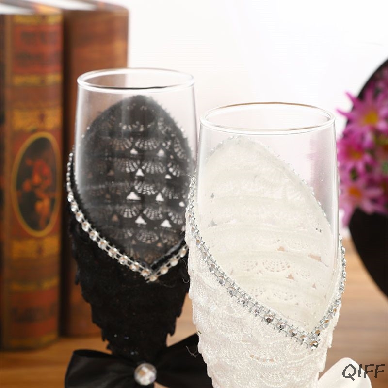 1 Pasang Gaun Pernikahan Buata - Champagne Flute Pair ulasan dan harga