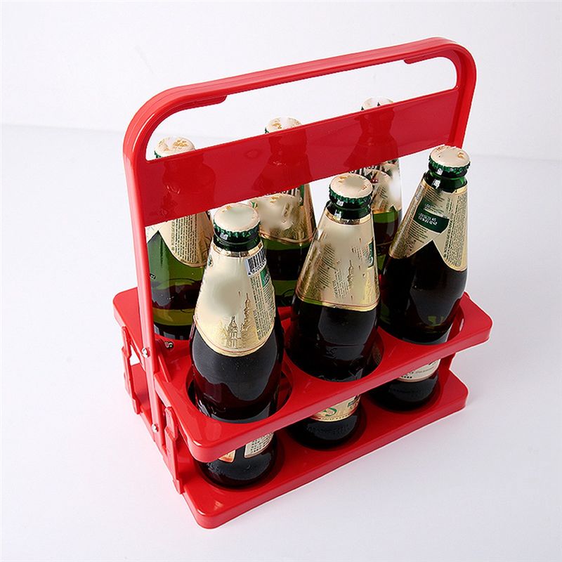 AT44-6 Tempat Botol Bir Lipat  - Wine Beer Rack ulasan dan harga