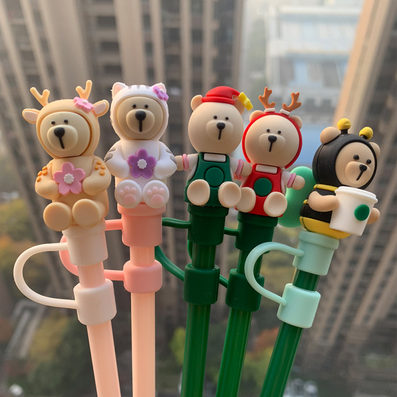 Sumbat Jerami Silikon Kreatif  - Bottle Stopper Set ulasan dan harga