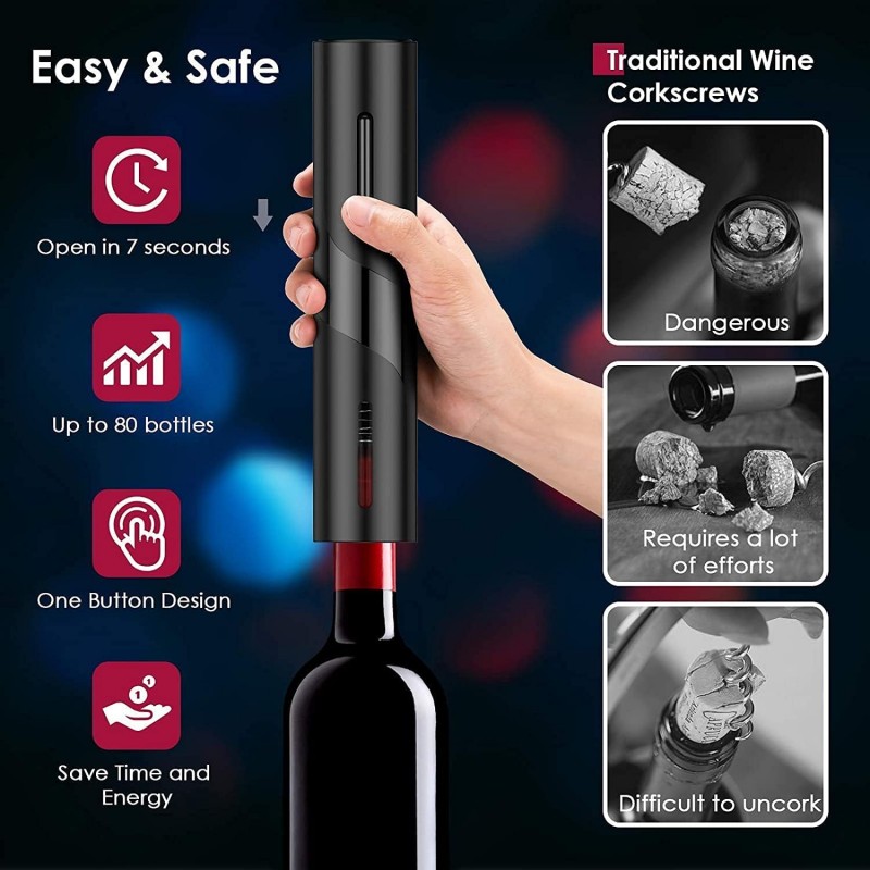 Set Pembuka Botol Anggur Otoma - Bottle Stopper Set ulasan dan harga