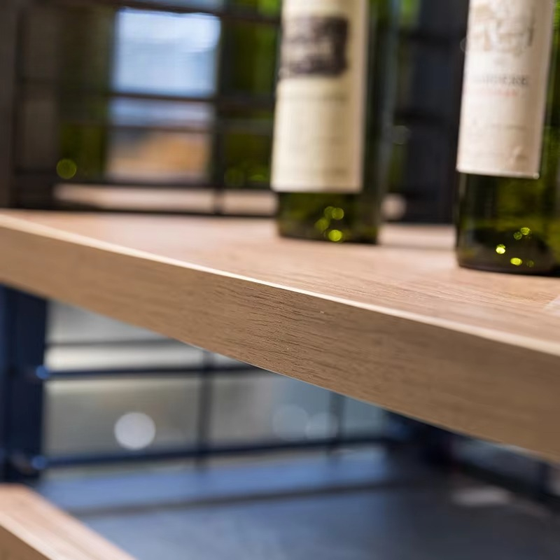 Lemari pajang kayu untuk botol - Wine Beer Supermarket ulasan dan harga