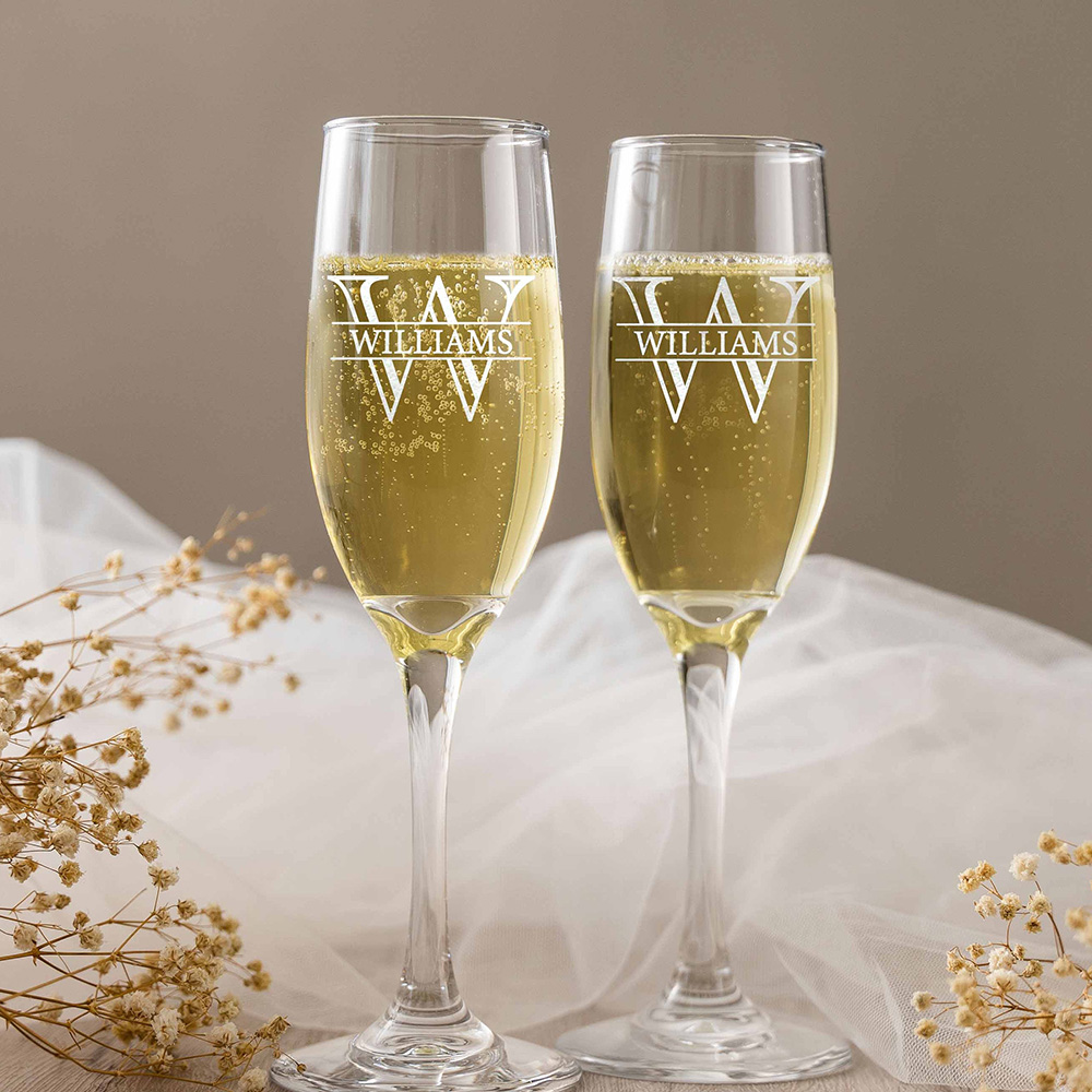 Personalizedd Set 2 seruling s - Champagne Flute Pair ulasan dan harga