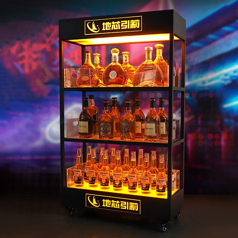 Lemari anggur bercahaya tiga l - Wine Beer Rack ulasan dan harga