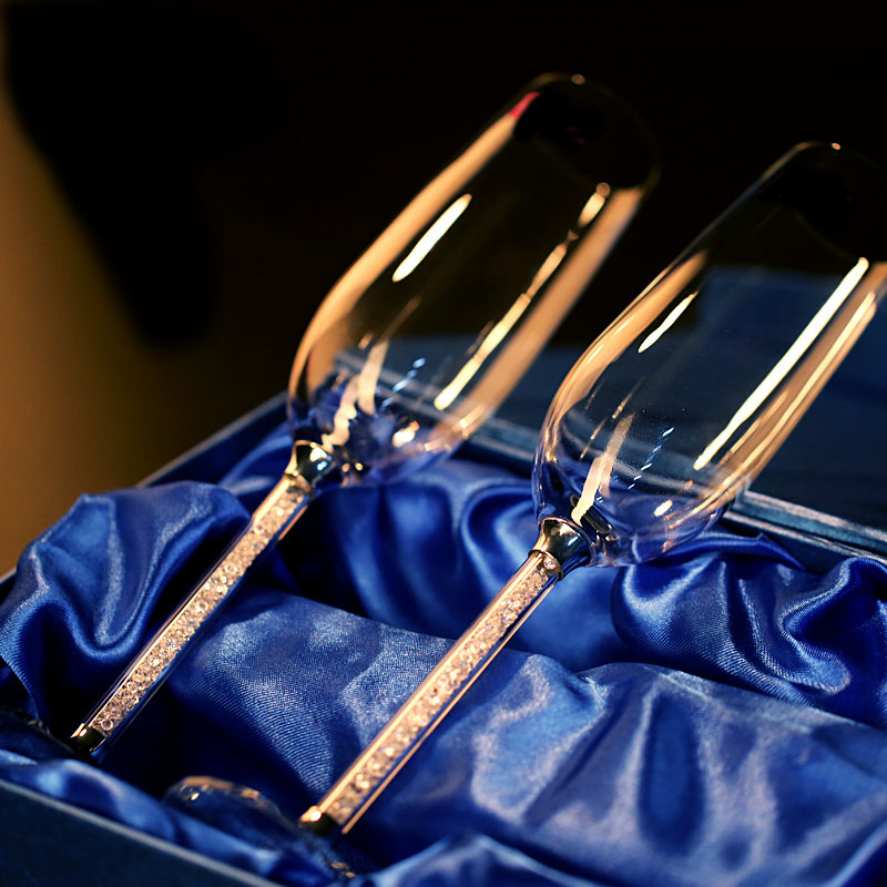 Gelas Anggur Pernikahan Kreati - Champagne Flute Pair ulasan dan harga