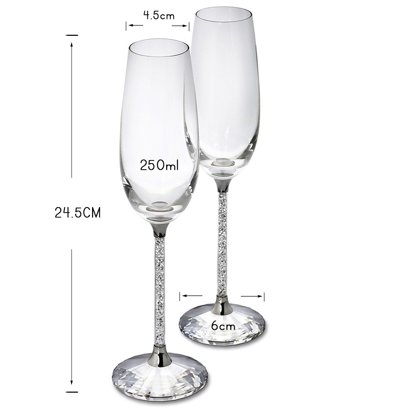 Gelas Anggur Pernikahan Kreati - Champagne Flute Pair ulasan dan harga