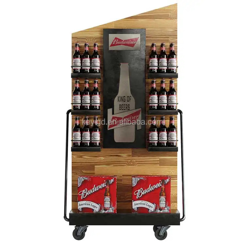 Rak Display Wine Kustom untuk  - Wine Beer Supermarket ulasan dan harga
