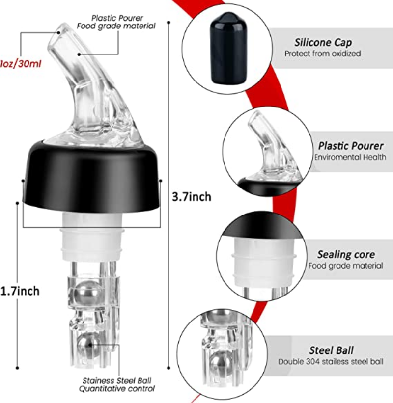 30 Ml Otomatis Diukur Botol Pe - Spirit Measure Jigger ulasan dan harga