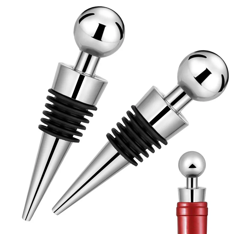 2 Buah/Set Penutup Botol Perak - Bottle Stopper Set ulasan dan harga