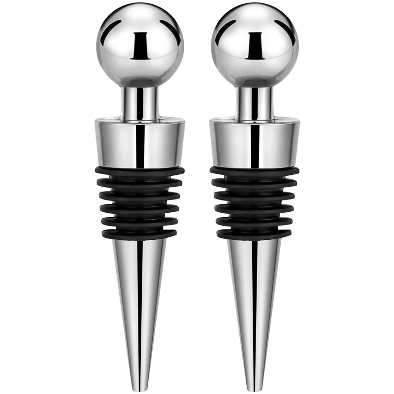 2 Buah/Set Penutup Botol Perak - Bottle Stopper Set ulasan dan harga