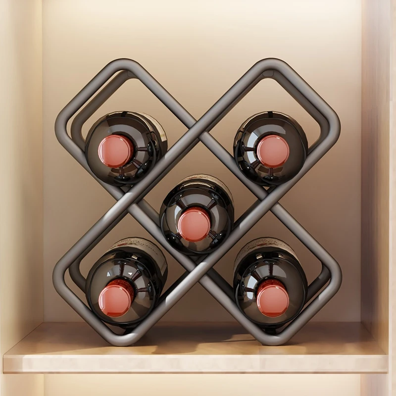 Rak Anggur Heksagonal Logam 5/ - Wine Beer Rack ulasan dan harga