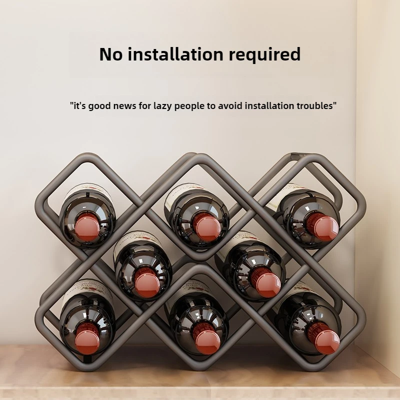 Rak Anggur Heksagonal Logam 5/ - Wine Beer Rack ulasan dan harga