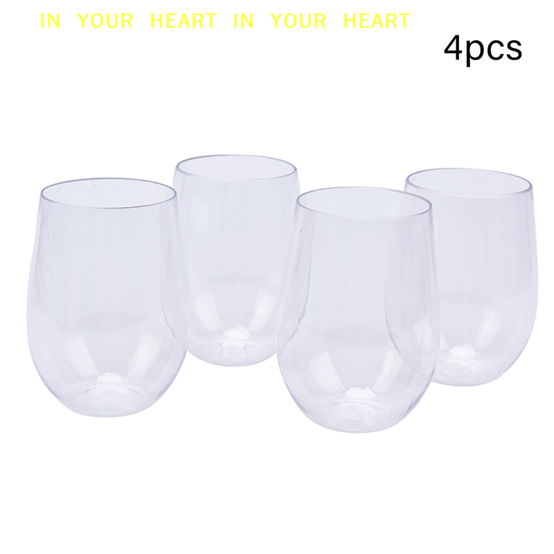 【X】4 Buah Gelas Anggur Plastik - Wine X Beer ulasan dan harga
