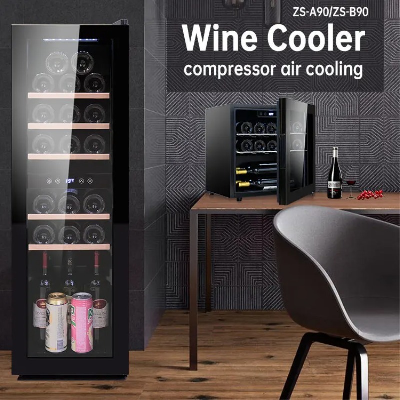 Lemari Pendingin Kaca Supermar - Wine Beer Supermarket ulasan dan harga